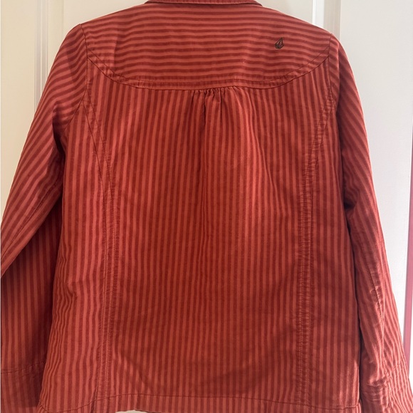 Volcom Women's Rust Striped Jacket - Picture 8 of 10